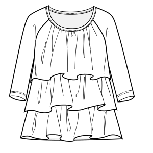 Fashion sewing patterns for LADIES T-Shirts T-Shirt 793